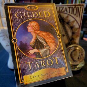 The Gilded Tarot Ciro Marchetti Companion Book Barbara Moore Box Set W/Cards